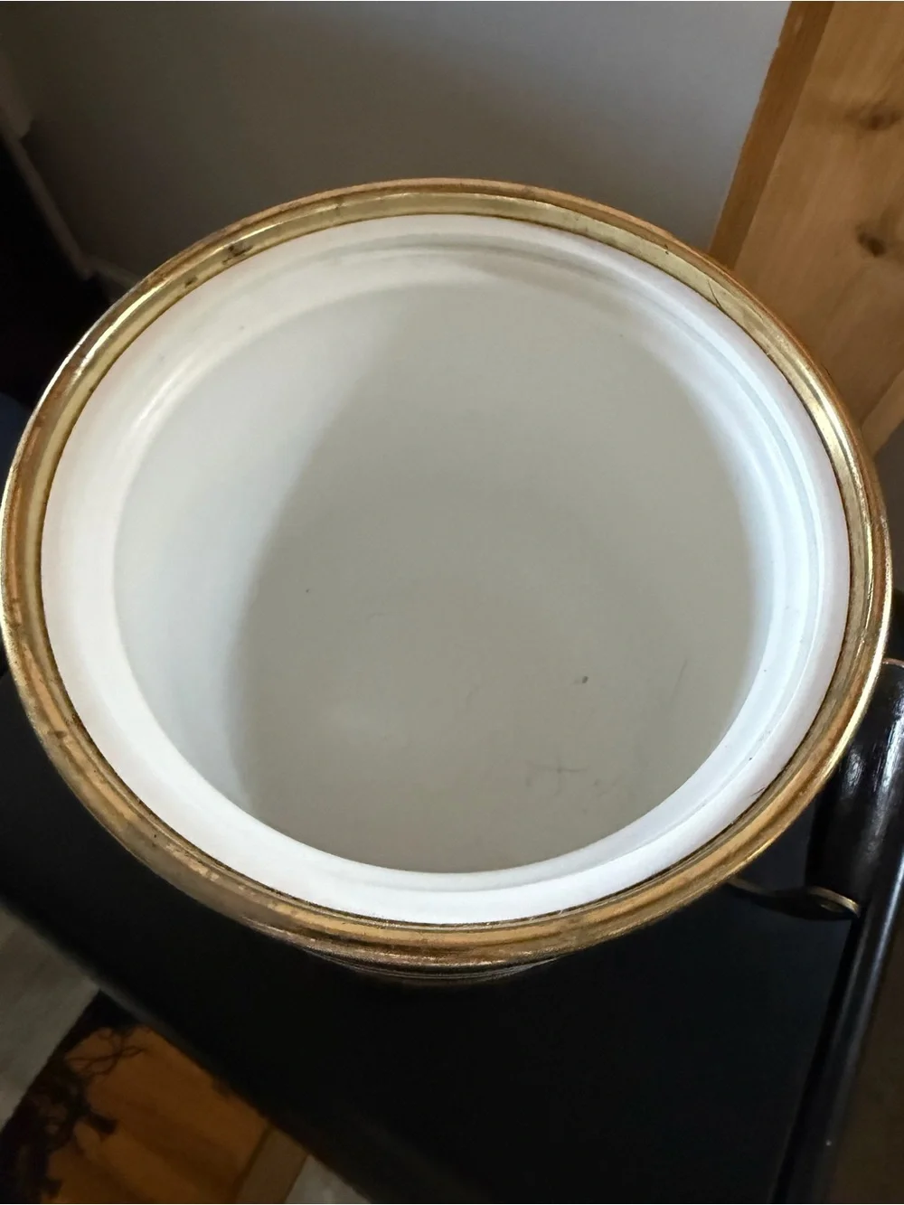 Midcentury Modern Vintage Chrome & Brass Ice Bucket